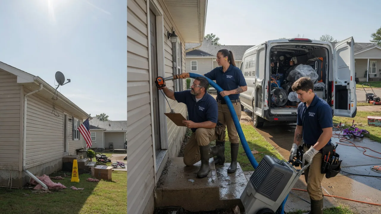 Ceiling Water Damage Restoration in Plattsmouth, NE near me